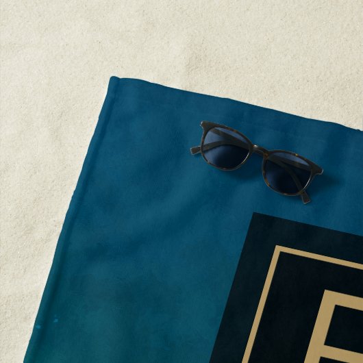 熱帯ターコイズブルーシーサンディビーチフロリダ ビーチタオル (インサイチュ)