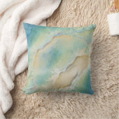 熱帯ターコイズブルー海波ユニーク クッション (ブランケット)