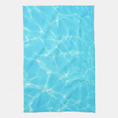 熱帯ターコイズブルー海 キッチンタオル (縦)