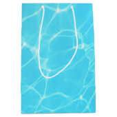 熱帯ターコイズブルー海 ミディアムペーパーバッグ (正面)