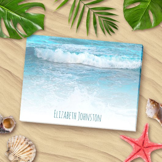 熱帯ターコイズ海ハワイ波写真撮影カスタム機 ポストイット