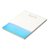 熱帯ターコイズ海波 ノートパッド (回転)