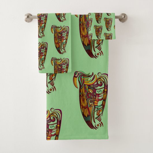 熱帯ダークフェザーバスタオル バスタオルセット (インサイチュ)