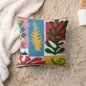 熱帯ツタの抽象芸術離れ付き クッション (ブランケット)