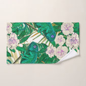 熱帯ツバキ及びカメレオン バスタオルセット (ハンドタオル)