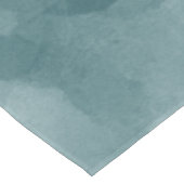 熱帯ティール（緑がかった色）の青の水彩画 テーブルクロス (アングル)