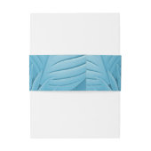 熱帯ティール(緑がかった色)結婚ズ 招待状ベリーバンド (裏面例)