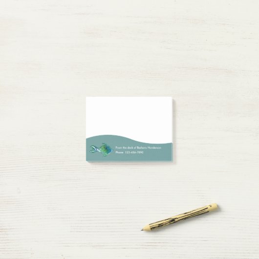 熱帯テーマの付箋のパッド ポストイット (デスク上)