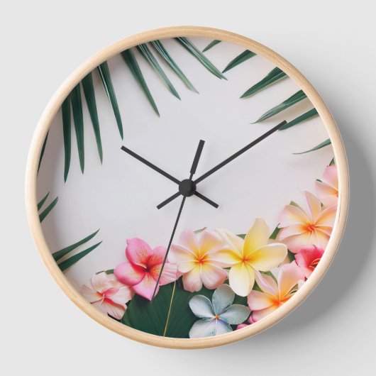 熱帯テーマ時計 壁時計 (正面)