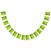 熱帯テーマ。バナナ葉の。 バンティングフラッグ (全)