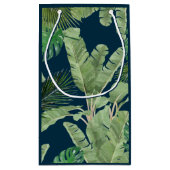 熱帯デザイモダンナー海軍 スモールペーパーバッグ (裏面)