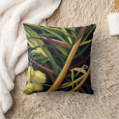 熱帯デザインの枕 クッション (ブランケット)