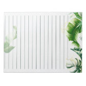 熱帯デザイン付きデイリーノート(パッド) ノートパッド (正面)