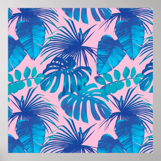 熱帯デジタル紙ストライプ星 ポスター (正面)