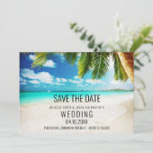 熱帯デスティネーションビーチ結婚式 セーブザデート (スタンド正面)