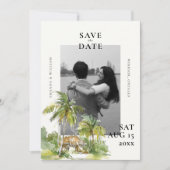 熱帯デスティネーションフォト結婚ズ セーブザデート (正面)