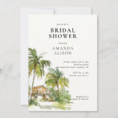 熱帯デスティネーションブライダルシャワー 招待状 (正面)