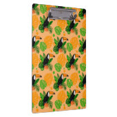 熱帯トゥーカンの鳥のシームレスなパターン クリップボード (右)