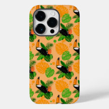 熱帯トゥーカンの鳥のシームレスなパターン