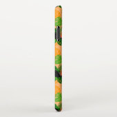 熱帯トゥーカンの鳥のシームレスなパターン iPhoneケース (右側)