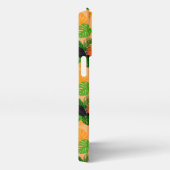 熱帯トゥーカンの鳥のシームレスなパターン iPhoneケース (右側面)