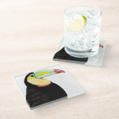 熱帯トゥーカンバード ガラスコースター (アングル)