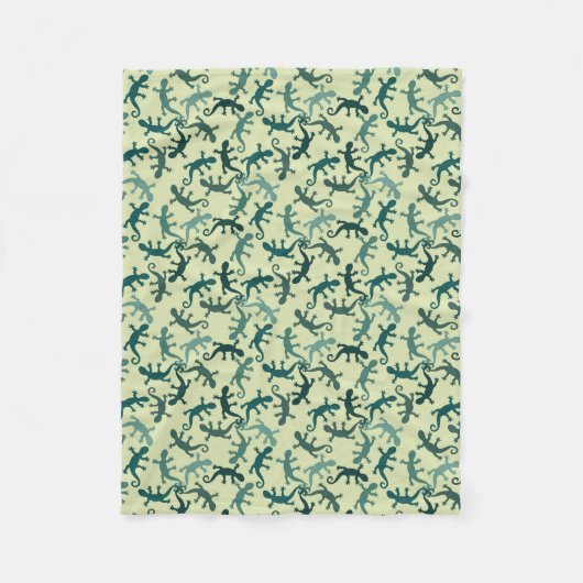 熱帯トカゲ フリースブランケット (正面)