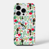 熱帯トスカーナと花の模様 iPhoneケース (裏面)