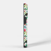 熱帯トスカーナと花の模様 iPhoneケース (右側面)