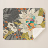 熱帯トワイライトの花 シェルパブランケット (正面(横))