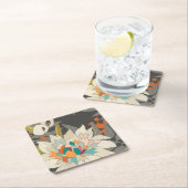 熱帯トワイライトの花 スクエアペーパーコースター (インサイチュ)