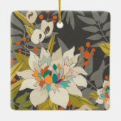 熱帯トワイライトの花 セラミックオーナメント (裏面)