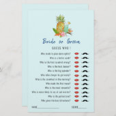 熱帯ドリンクブライダルシャワーゲーム (正面/裏面)