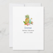 熱帯ドリンクブライダルシャワーゲーム 招待状 (裏面)