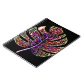 熱帯ネオンの明るい葉 ノートブック (左側)