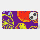 熱帯ネオンフルーツ柄 iPhoneケース (裏面横)