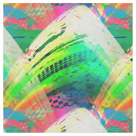 熱帯ネオン ファブリック (クローズアップ)