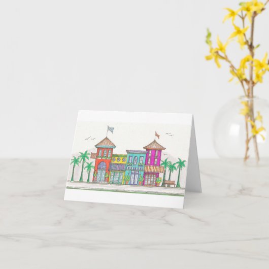 熱帯ノテカード カード (黄色い花)