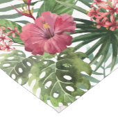 熱帯ハイビスカスによっては群葉パターンが開花します ショートテーブルランナー (コーナー)