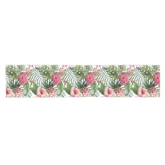 熱帯ハイビスカスによっては群葉パターンが開花します ショートテーブルランナー (横)