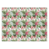 熱帯ハイビスカスによっては群葉パターンが開花します テーブルクロス (正面(横))