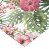 熱帯ハイビスカスによっては群葉パターンが開花します テーブルクロス (アングル)