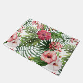 熱帯ハイビスカスによっては群葉パターンが開花します ドアマット (アングル)