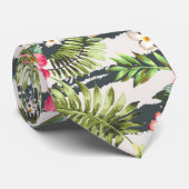 熱帯ハイビスカスによっては葉のストライプなパターンが開花します ネクタイ (ロール)