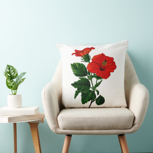 熱帯ハイビスカスによっては装飾の枕が家へ帰ります クッション (椅子)