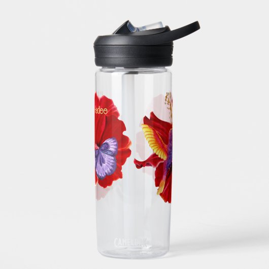 熱帯ハイビスカスのウォーターボトル ウォーターボトル (左面)