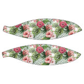 熱帯ハイビスカスの花の葉パターン バスケットボール (パネル)