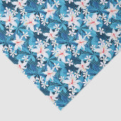 熱帯ハイビスカスの花パターン2 薄葉紙 (詳細)