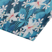 熱帯ハイビスカスの花柄パターン カッティングボード (角)