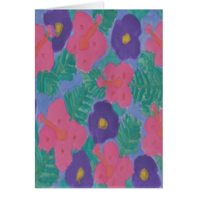 熱帯ハイビスカスの花 (正面)